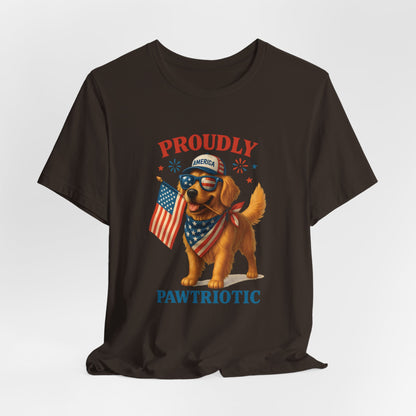 Proudly Pawtriotic Dog – Unisex Patriotic T-Shirt