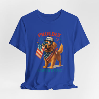 Proudly Pawtriotic Dog – Unisex Patriotic T-Shirt