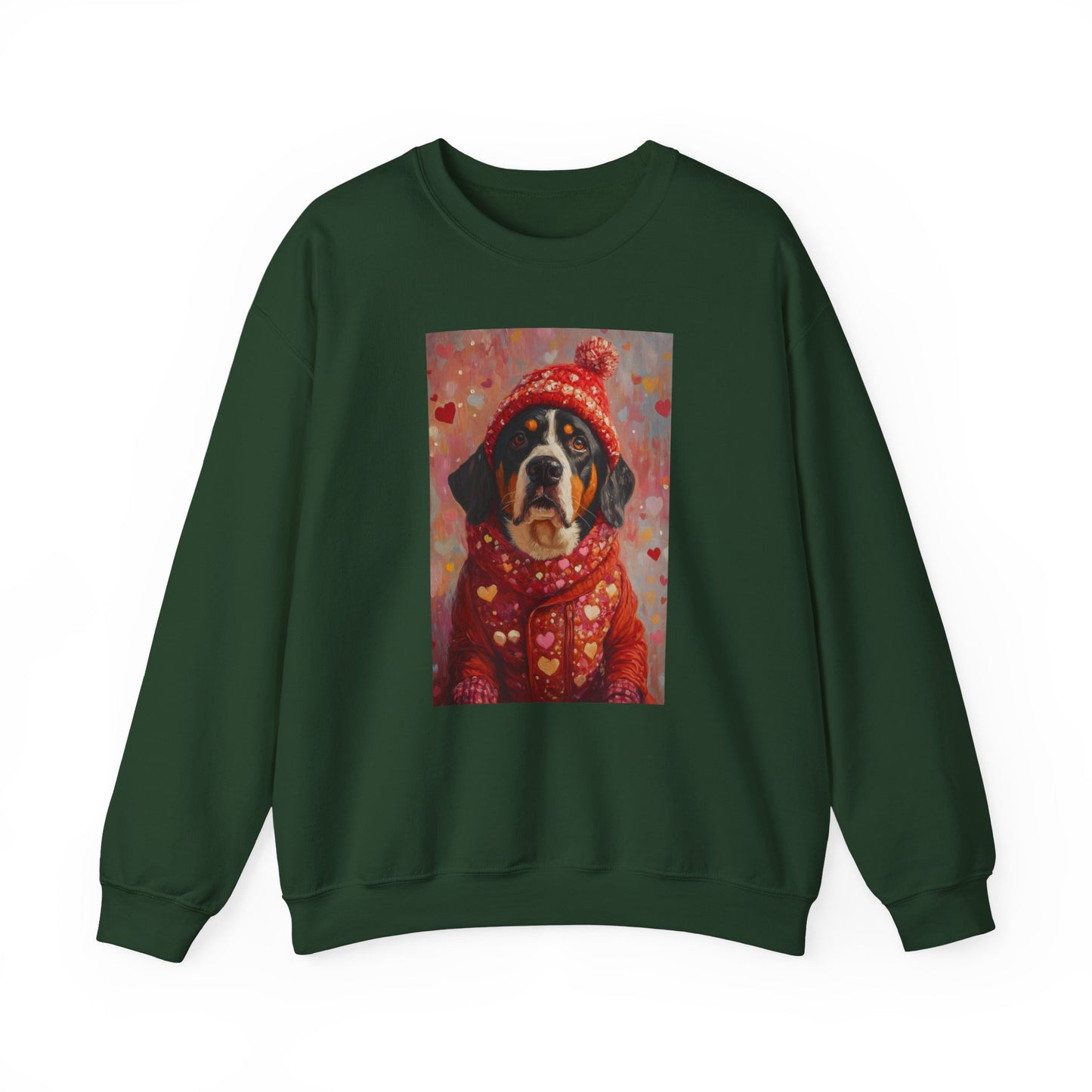 Bernese Love Sweatshirt | Valentine's Dog Sweater Art