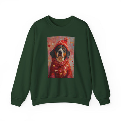 Bernese Love Sweatshirt | Valentine's Dog Sweater Art