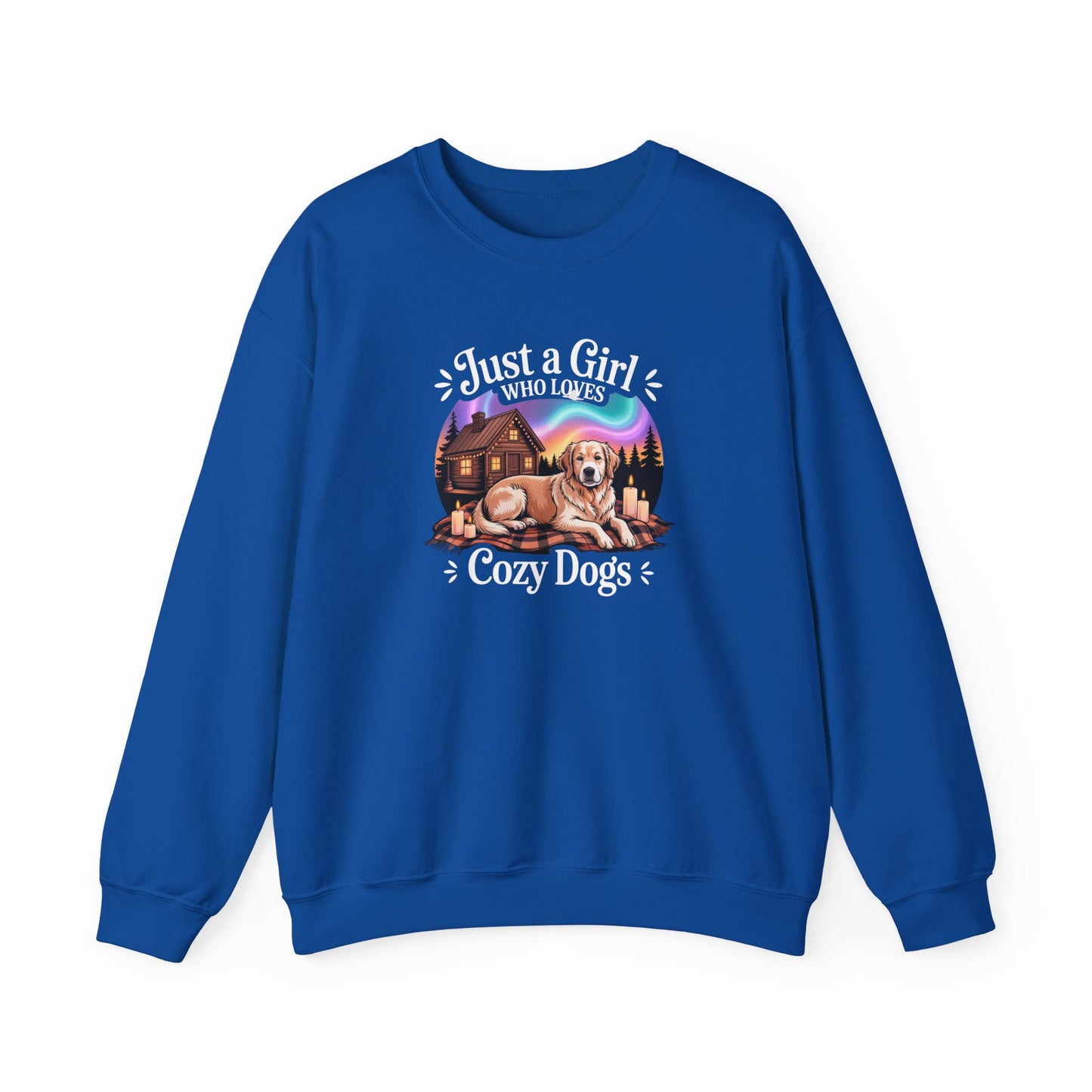 Cozy Dog Girl Sweatshirt | Golden Retriever Lover Gift