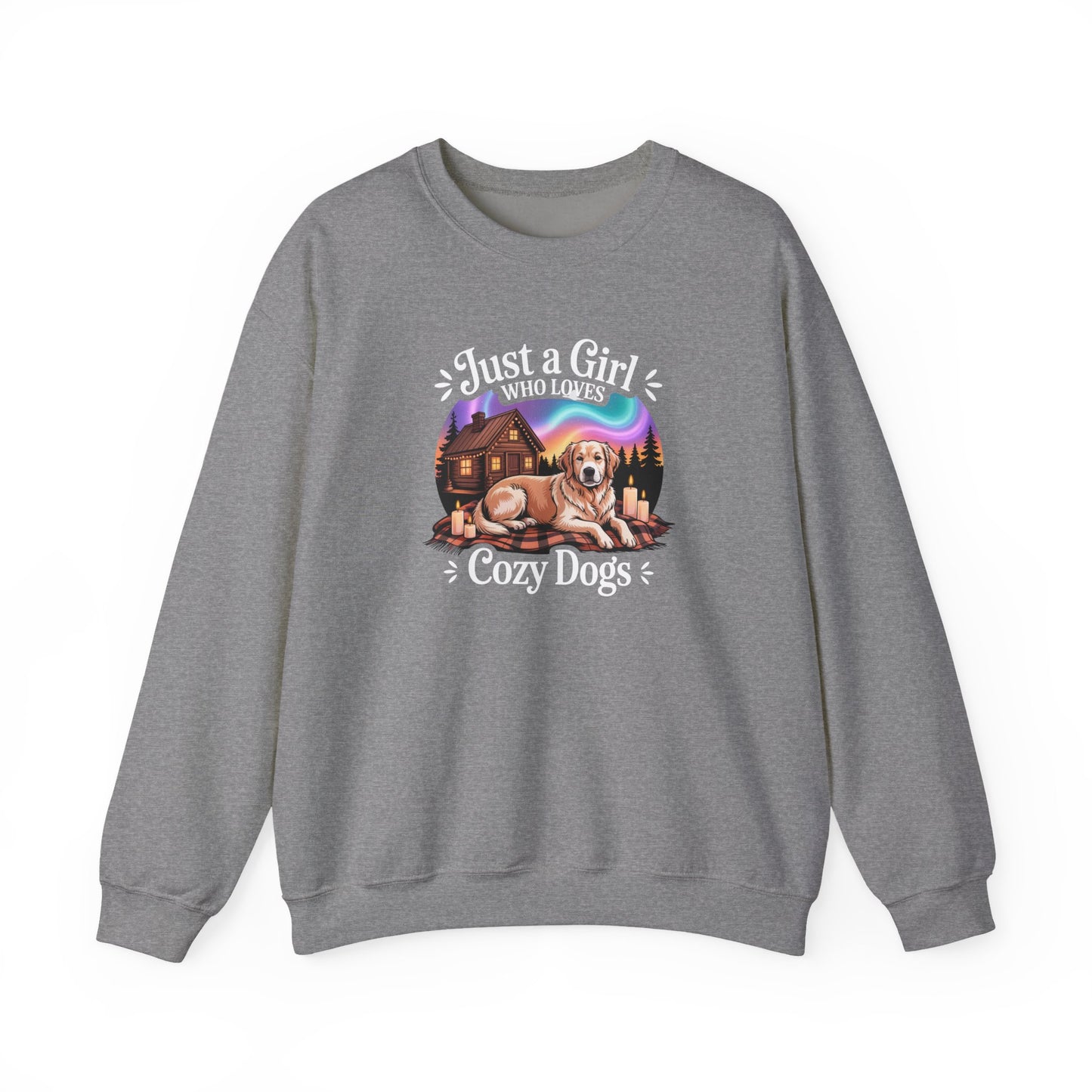 Cozy Dog Girl Sweatshirt | Golden Retriever Lover Gift