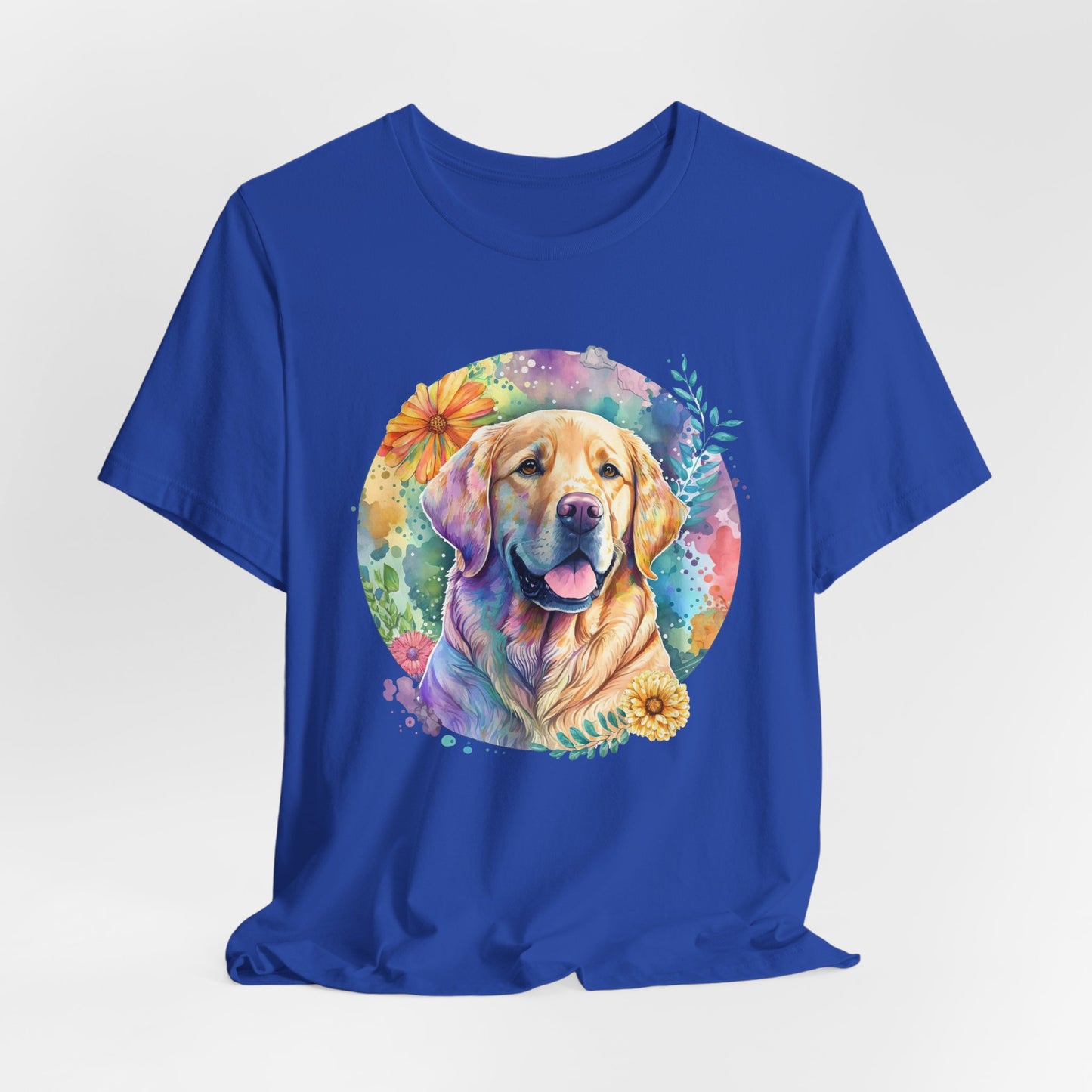 Watercolor Golden Retriever Art T-Shirt – Unisex Dog Lover Tee