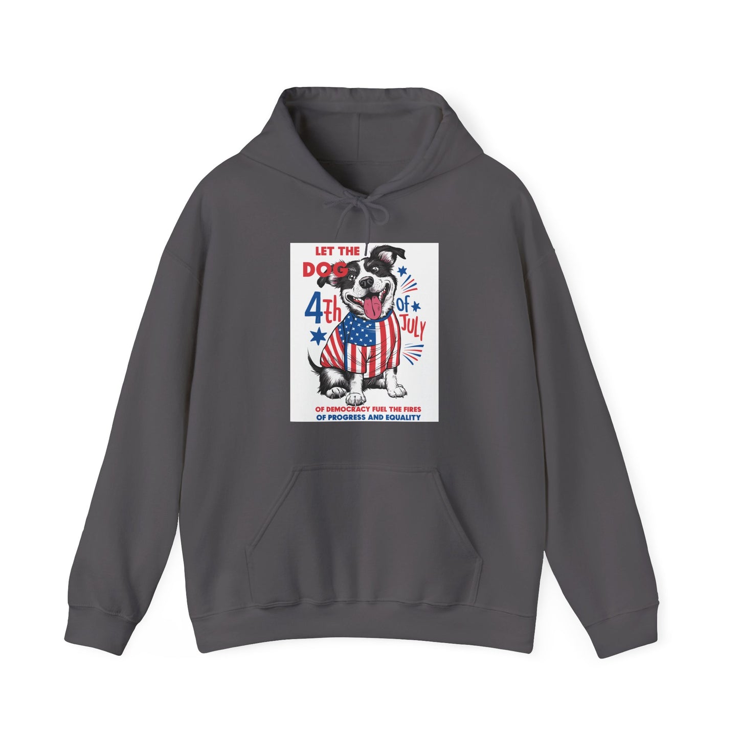 4th of July Dog - American Flag Patriotic Hoodie