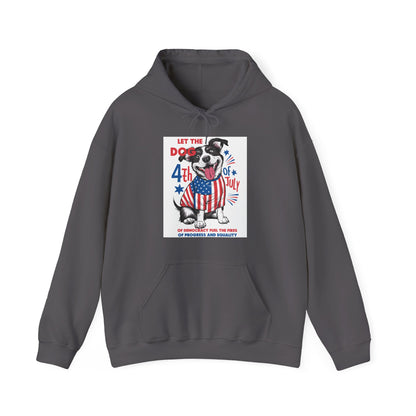 4th of July Dog - American Flag Patriotic Hoodie