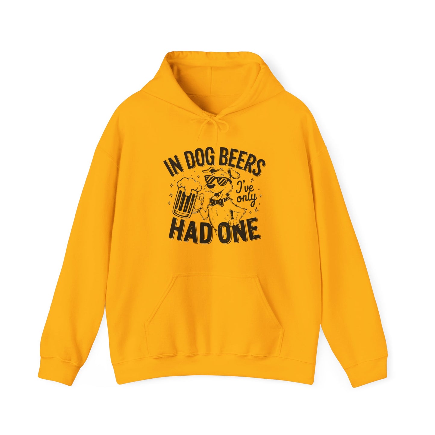 "In Dog Beers" Funny Unisex Hoodie –Perfect for Dog & Beer Lovers