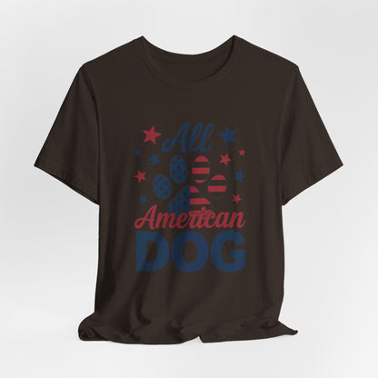 All American Dog Tee – Patriotic Paw Pride