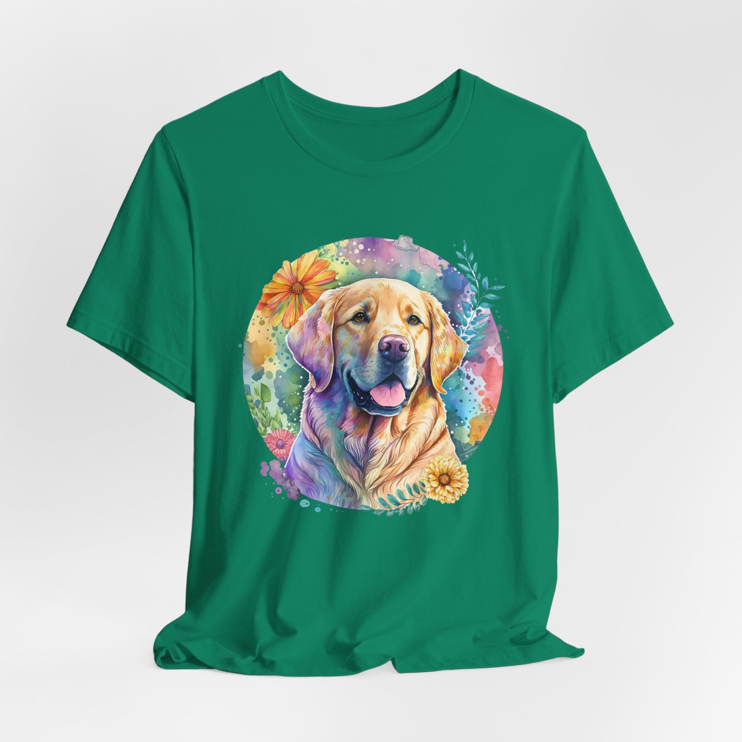 Watercolor Golden Retriever Art T-Shirt – Unisex Dog Lover Tee