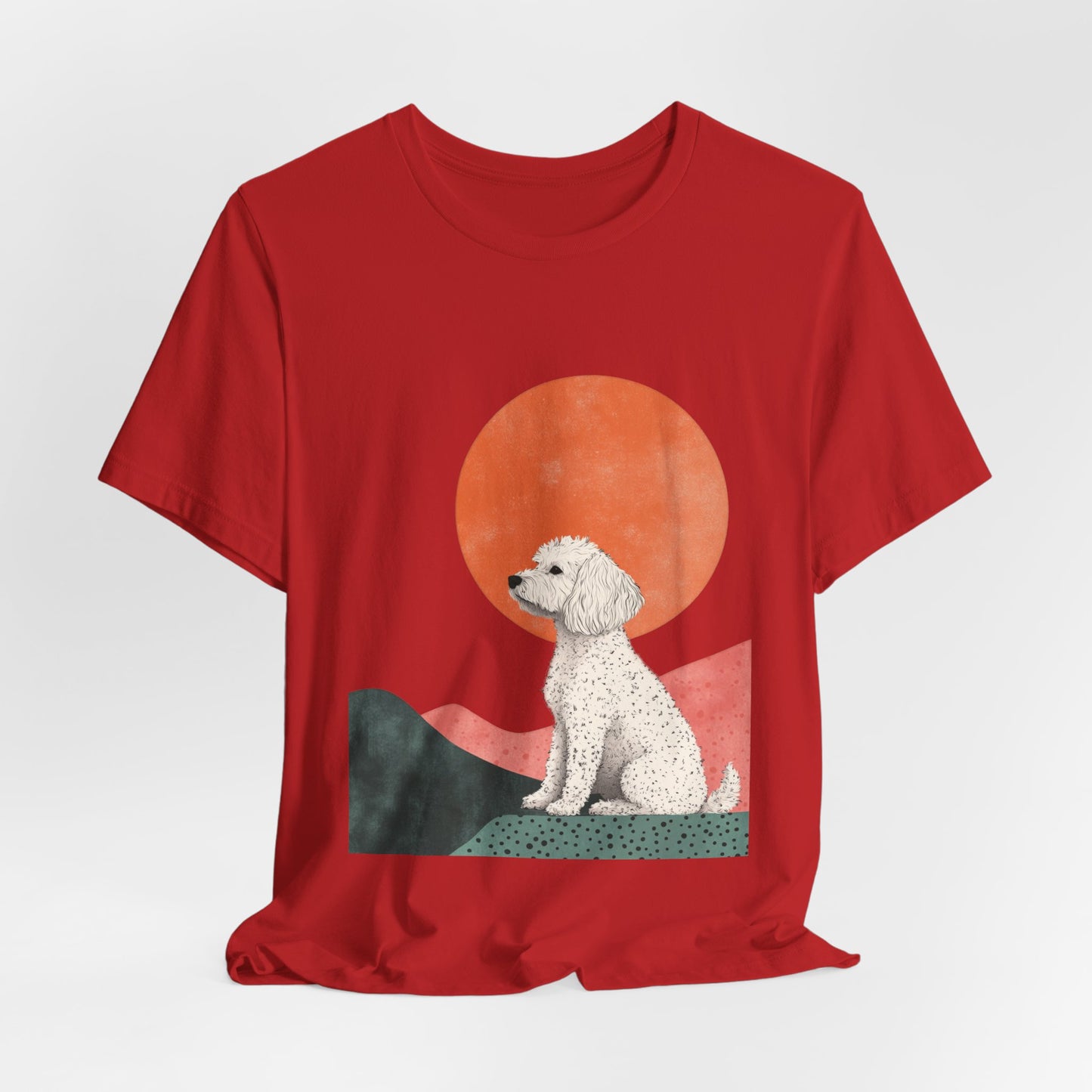 Cockapoo Minimalist Sunset Unisex Tee