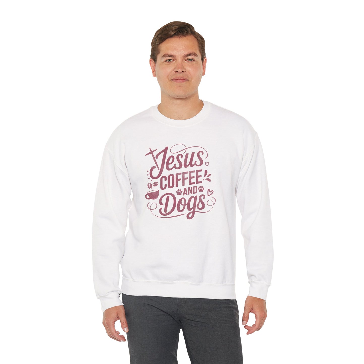 Jesus, Coffee, and Dogs Unisex Sweatshirt