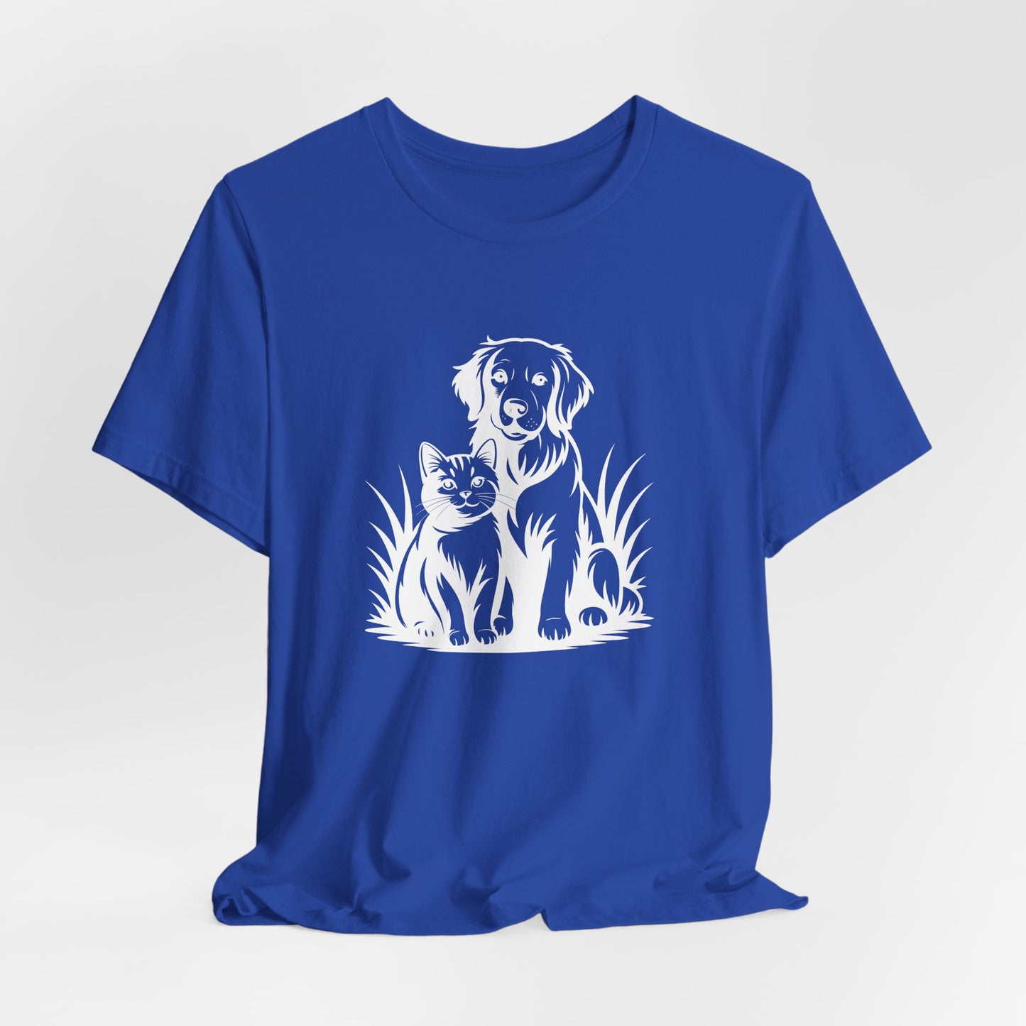 Modern Monochrome Pet Lovers T-Shirt