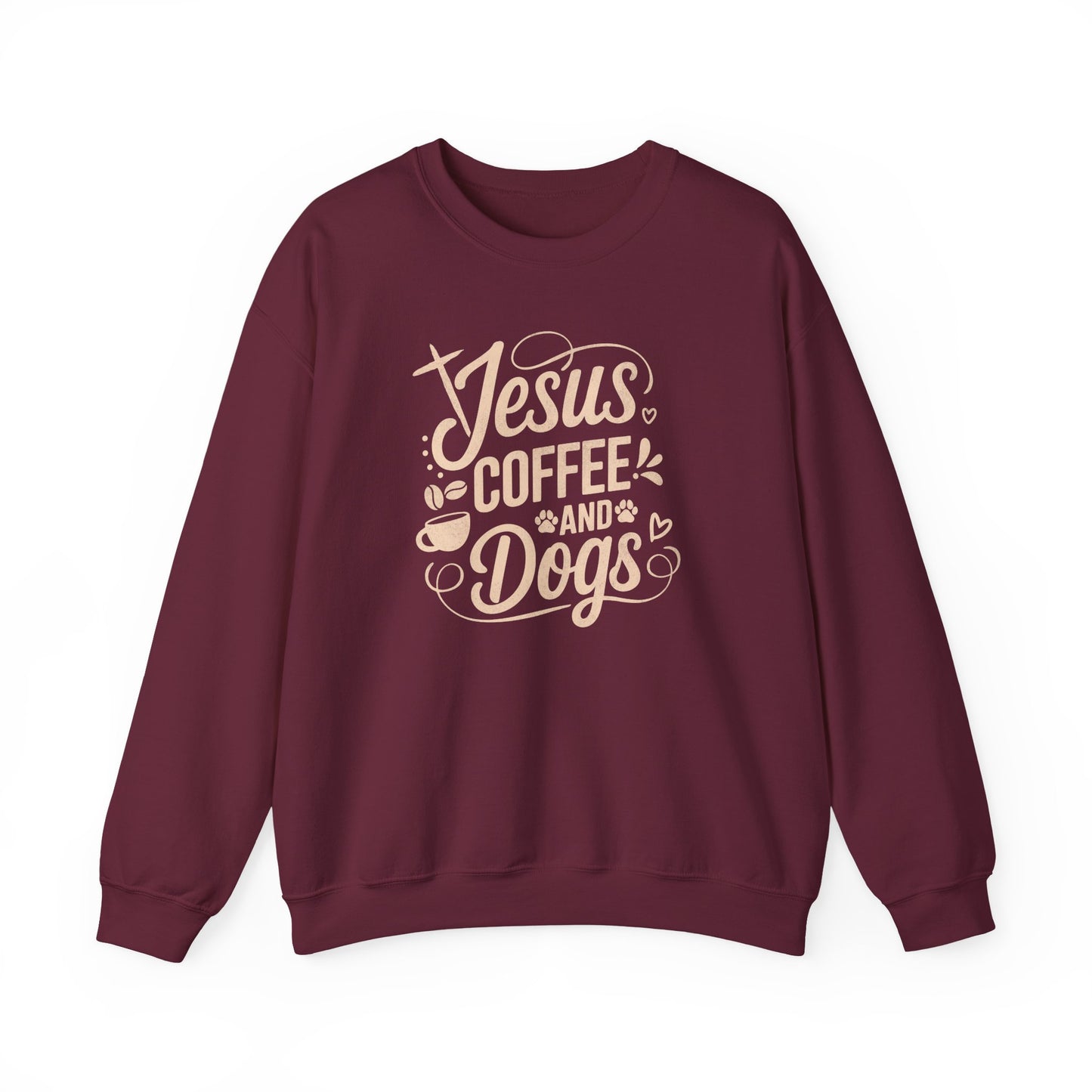 Jesus, Coffee, and Dogs Unisex Sweatshirt