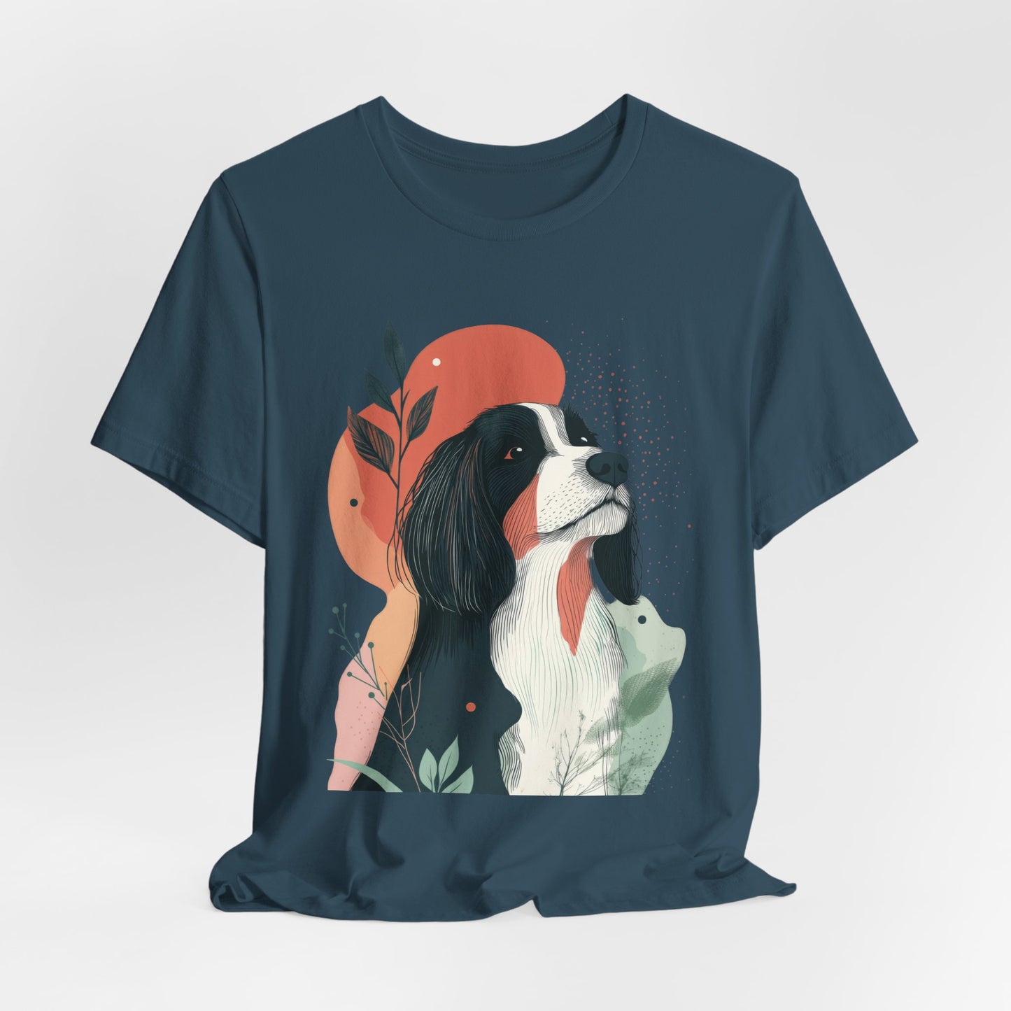 Abstract Bearded Collie Minimalist Unisex Tee