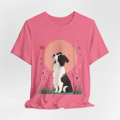 Dreamy Australian Shepherd Minimalist Unisex Tee