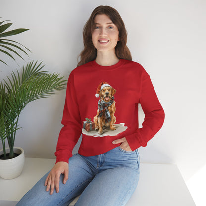 Golden Retriever Christmas Sweatshirt | Festive Dog Gift