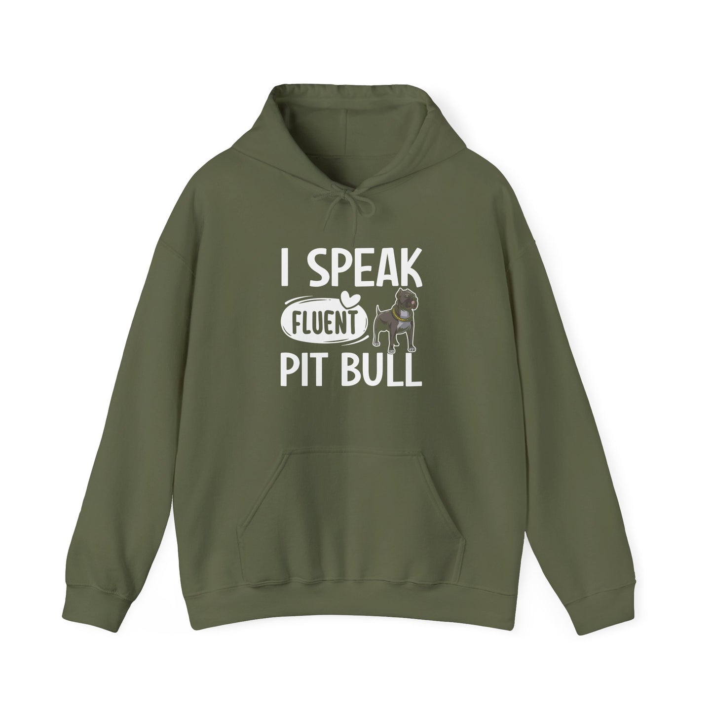 I Speak Fluent Pit Bull Hoodie | Funny Pittie  Gift