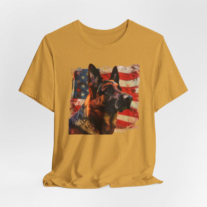 German Shepherd Patriotic Unisex T-Shirt