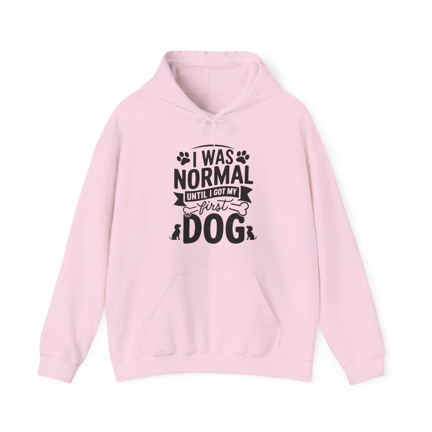 Funny First Dog Hoodie | I Was Normal Pet Lover Sweatshirt