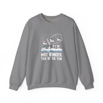 Dachshund Snow Globe Sweatshirt | Wonderful Wiener Time
