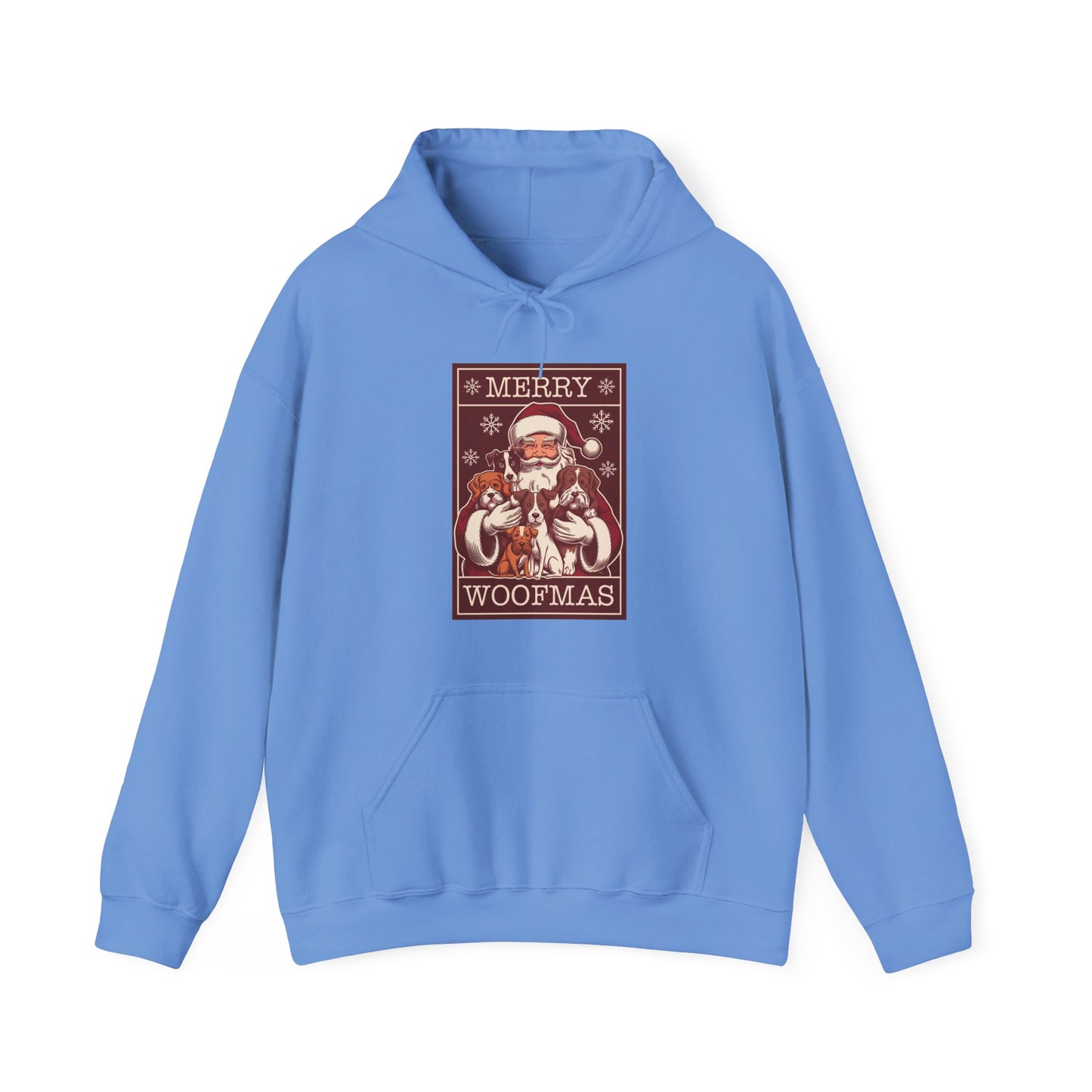 Merry Woofmas Hoodie | Vintage Santa & Dogs Sweater