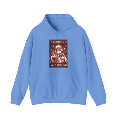 Merry Woofmas Hoodie | Vintage Santa & Dogs Sweater