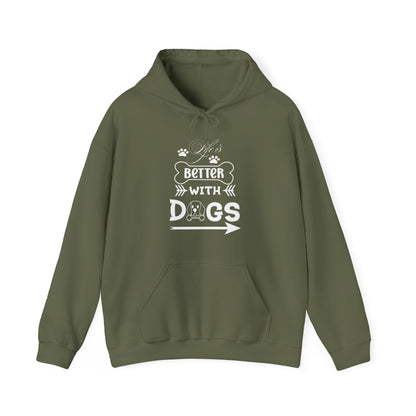 Life Is Better With Dogs - Pet Lover Unisex Hoodie
