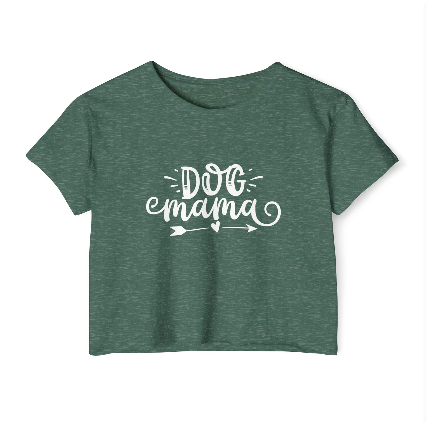 Dog Mama Crop Top – Cute Pet Lover Graphic Tee