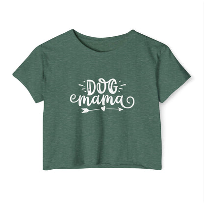 Dog Mama Crop Top – Cute Pet Lover Graphic Tee