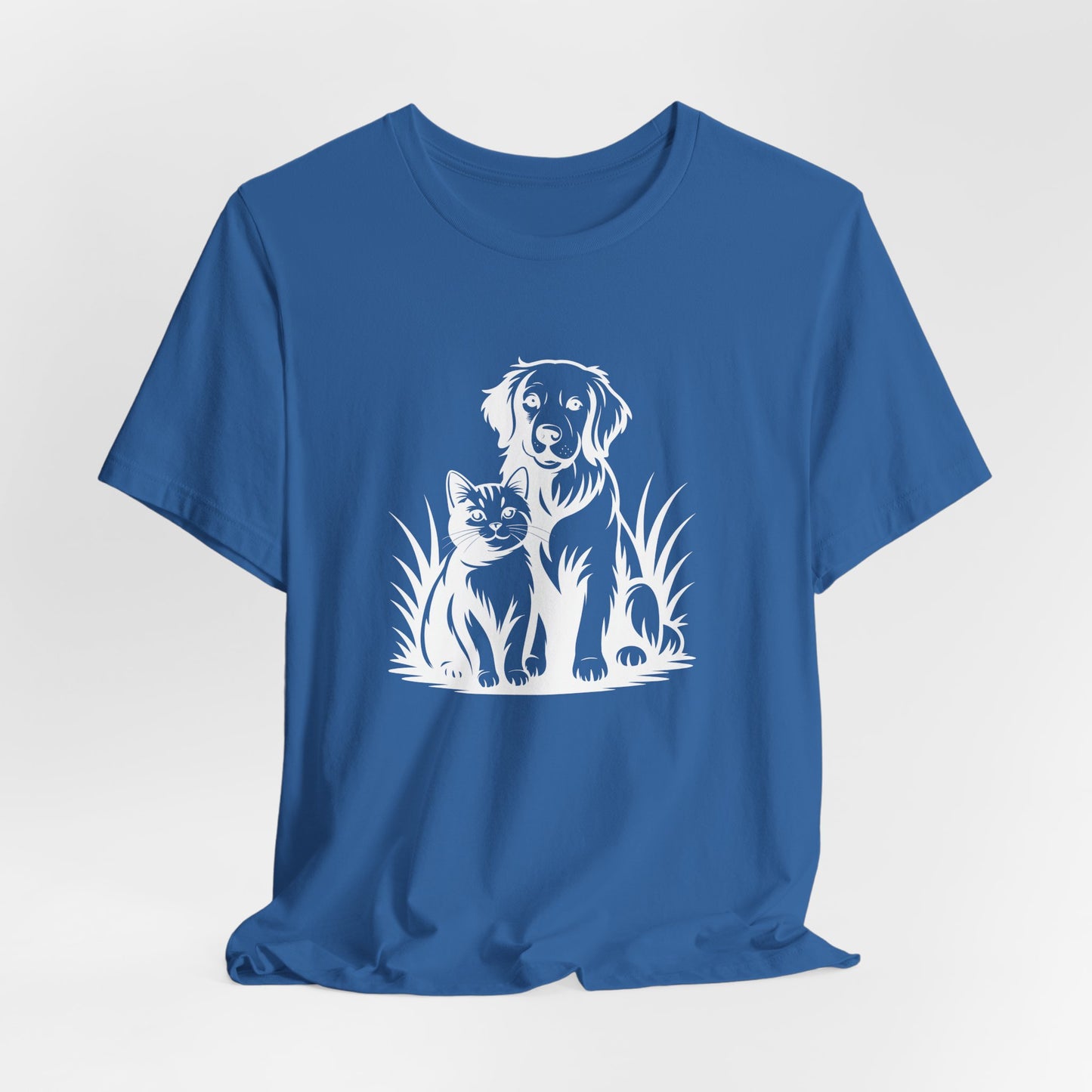 Modern Monochrome Pet Lovers T-Shirt