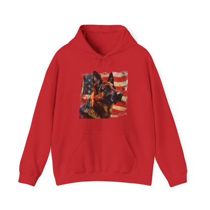 German Shepherd Patriotic Unisex Hoodie