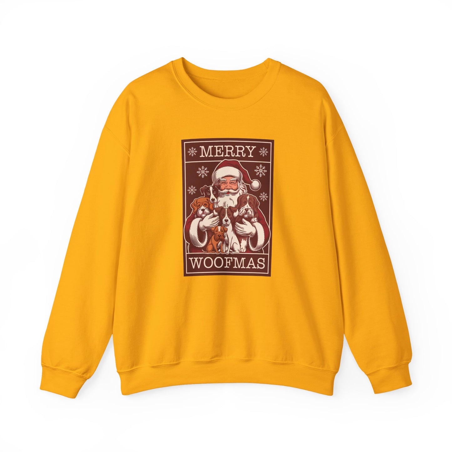 Merry Woofmas Santa Dog Unisex Christmas Sweatshirt