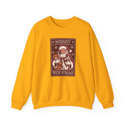 Merry Woofmas Santa Dog Unisex Christmas Sweatshirt