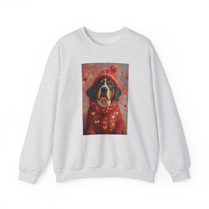 Bernese Love Sweatshirt | Valentine's Dog Sweater Art