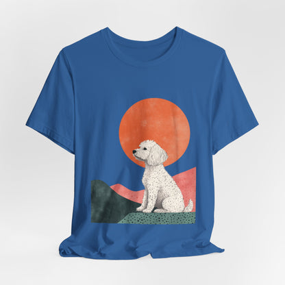 Cockapoo Minimalist Sunset Unisex Tee