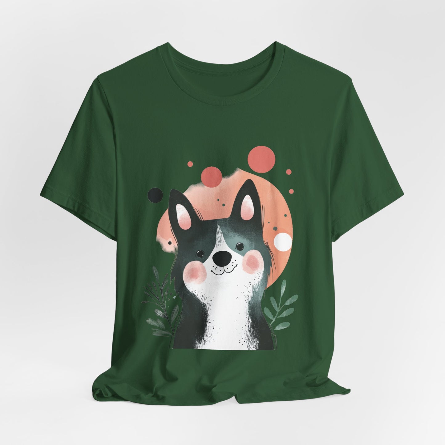 Smiling Akita Minimalist Unisex Tee