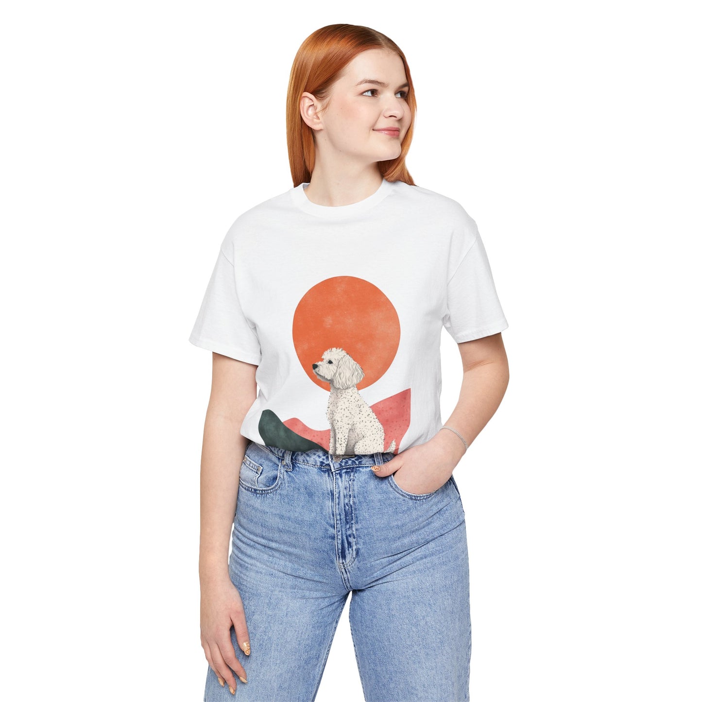 Cockapoo Minimalist Sunset Unisex Tee