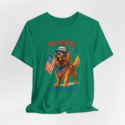 Proudly Pawtriotic Dog – Unisex Patriotic T-Shirt
