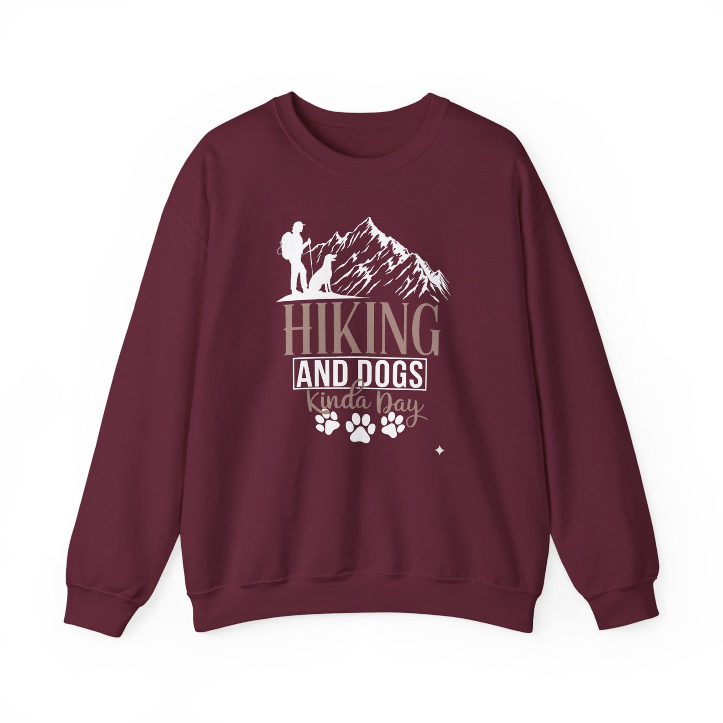 Hiking and Dogs Kinda Day Unisex Sweatshirt
