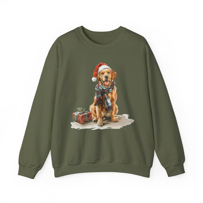 Golden Retriever Christmas Sweatshirt | Festive Dog Gift