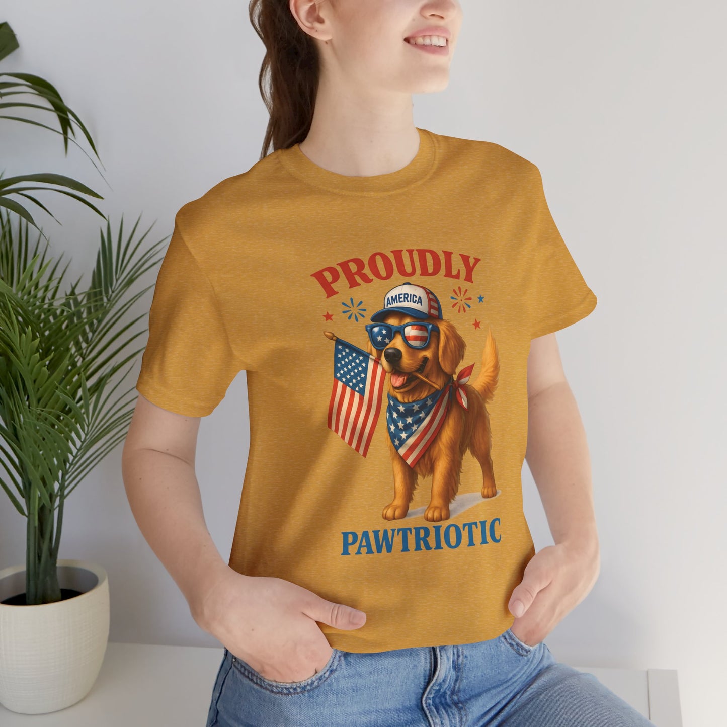 Proudly Pawtriotic Dog – Unisex Patriotic T-Shirt