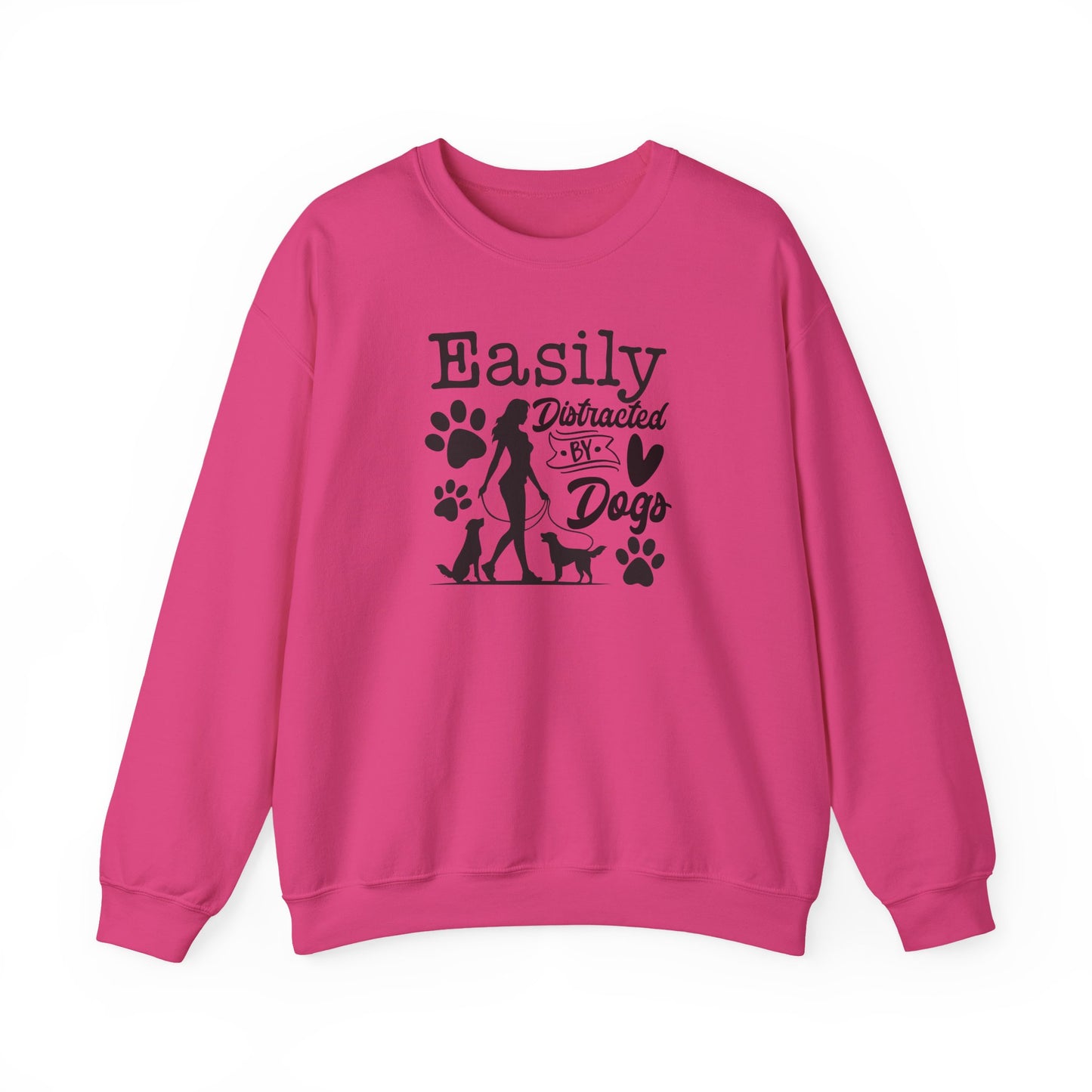 "Easily Distracted By Dogs" Unisex Sweatshirt
