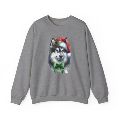 Husky Santa Sweatshirt | Festive Christmas Dog Sweater