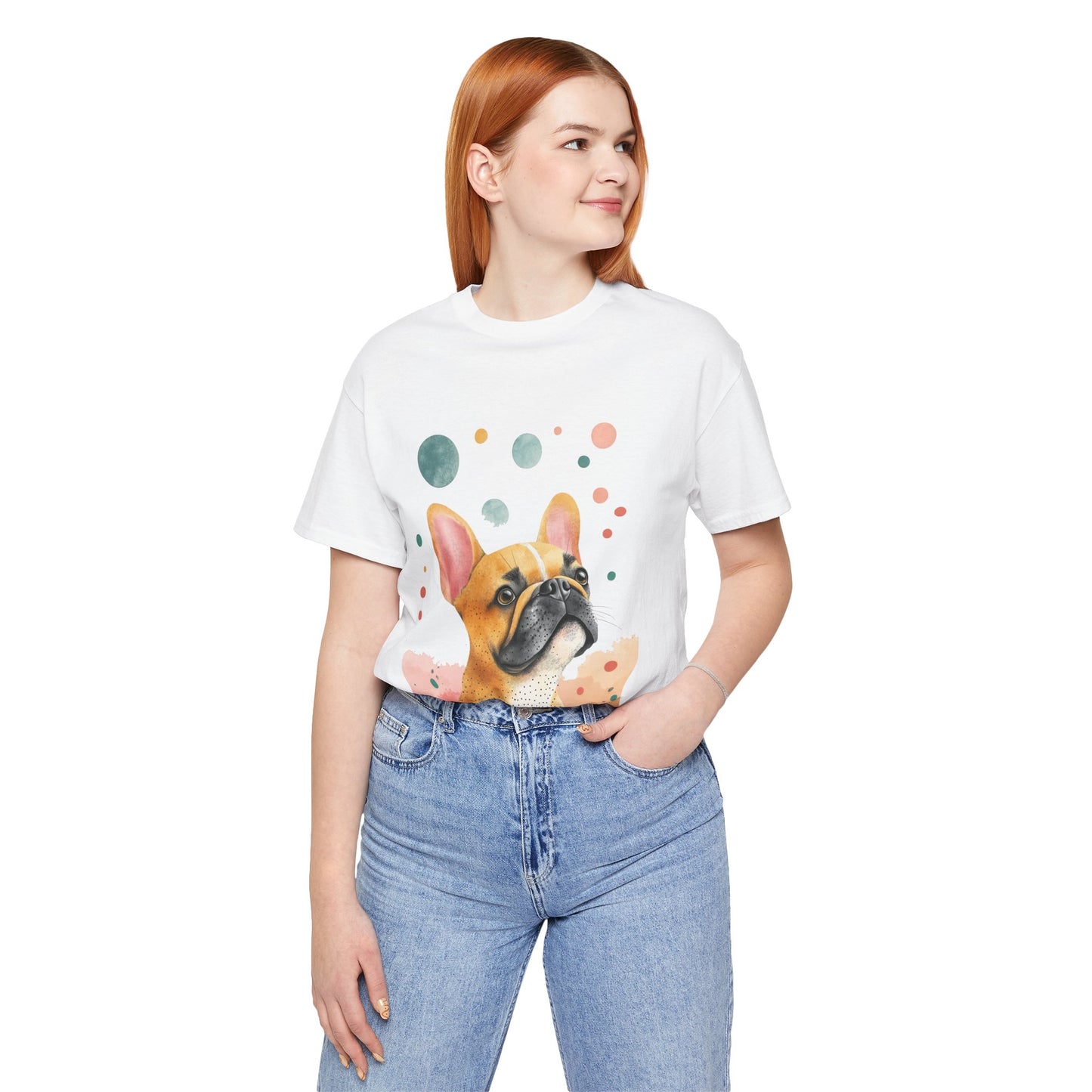 Playful Frenchie Vibes – Unisex T-Shirt