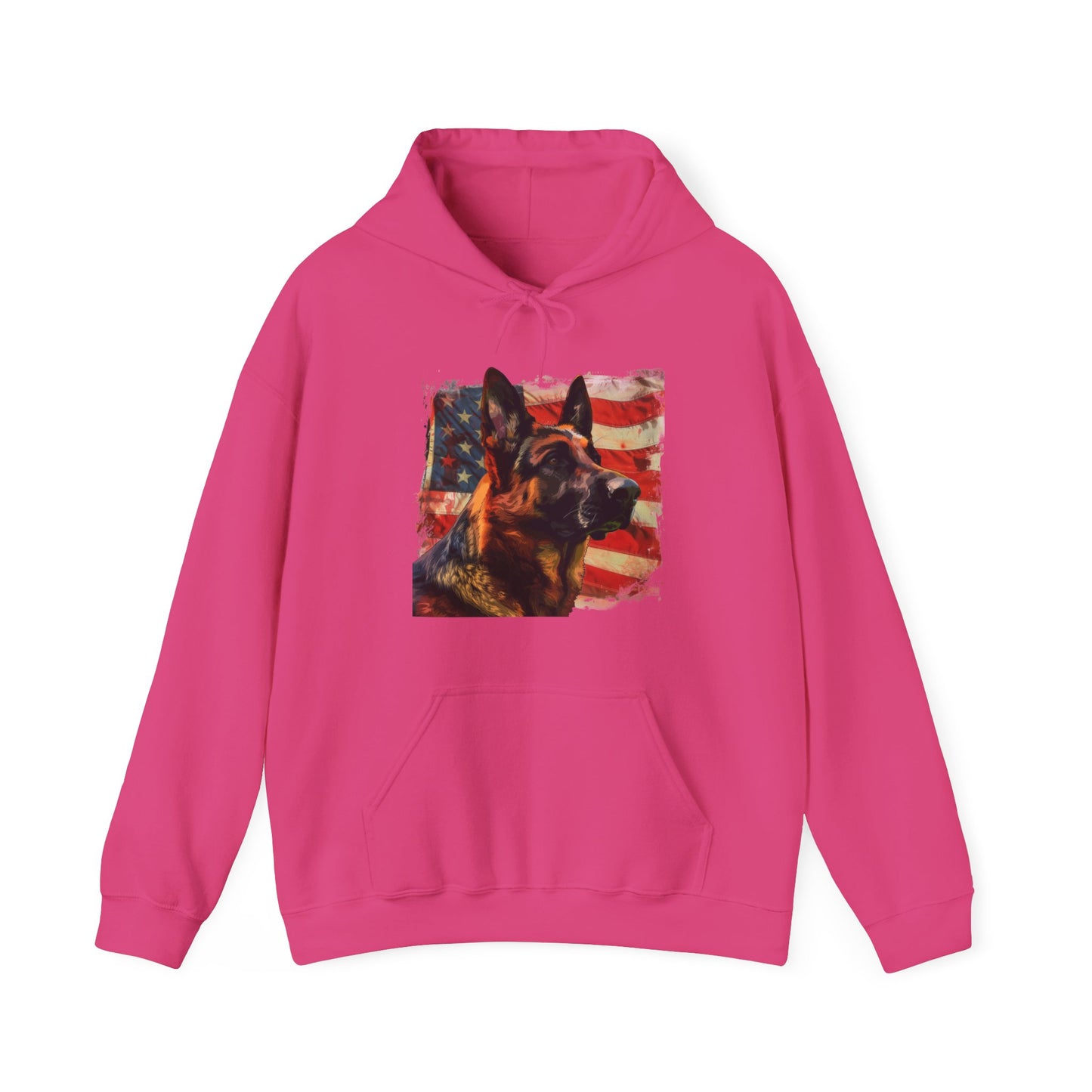 German Shepherd Patriotic Unisex Hoodie