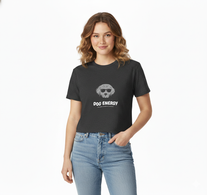 Dog Energy Crop Top – Cool Graphic Tee for Dog Lovers