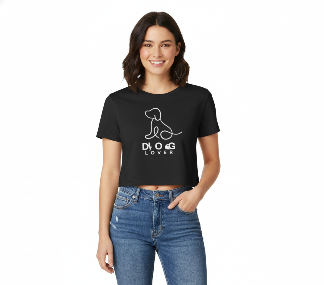 Playful Paws Crop Top – Bold Prints for Bold Pet Lovers