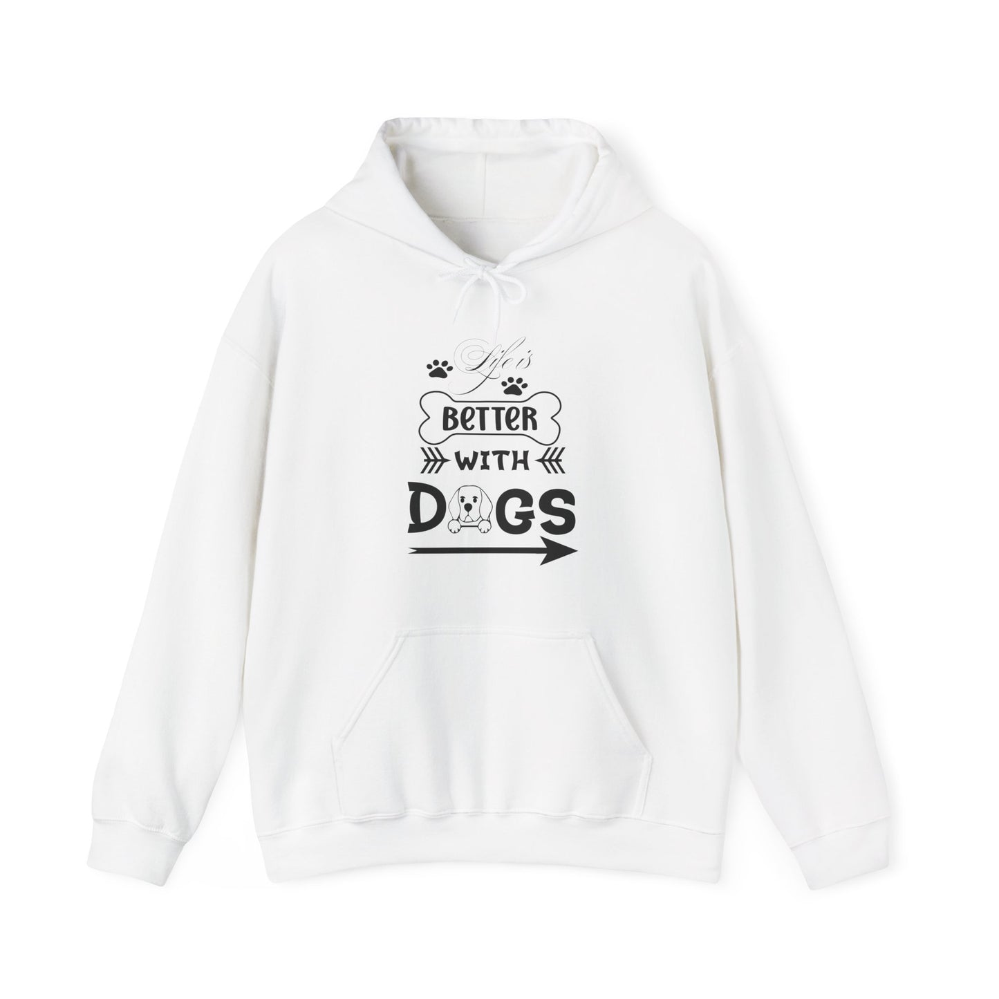 Life Is Better With Dogs - Pet Lover Unisex Hoodie