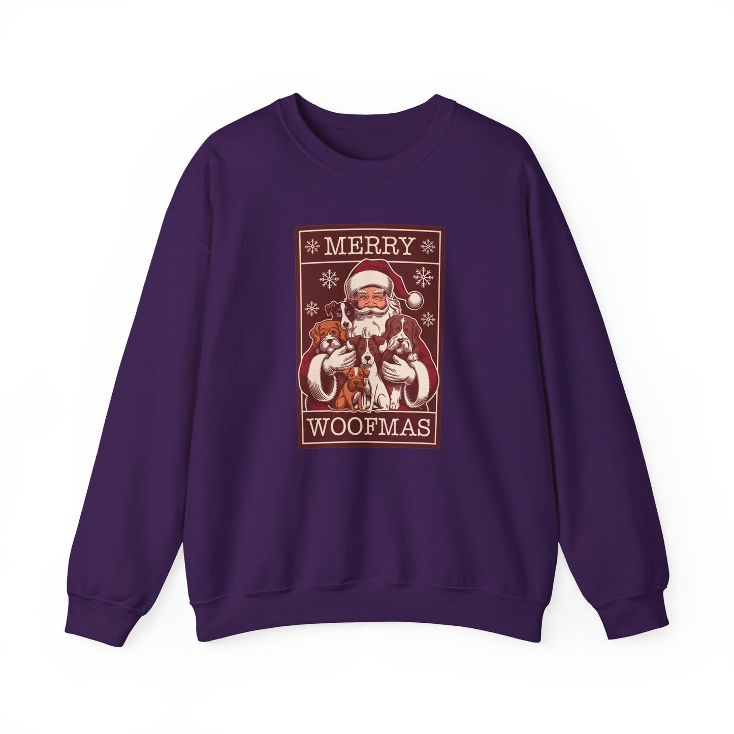 Merry Woofmas Santa Dog Unisex Christmas Sweatshirt