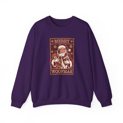Merry Woofmas Santa Dog Unisex Christmas Sweatshirt