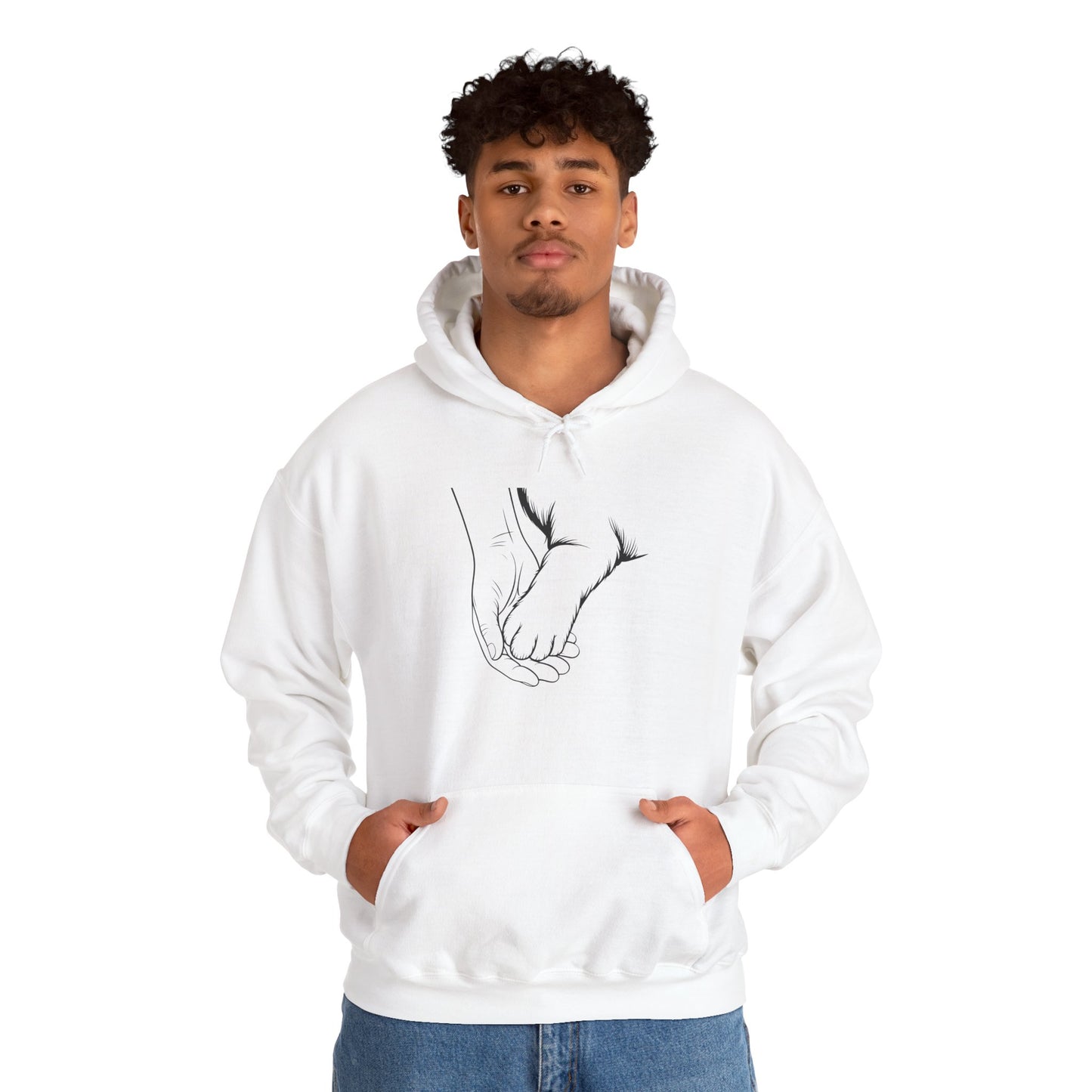 Holding Paws Forever Hoodie | Dog-Human Bond Gift